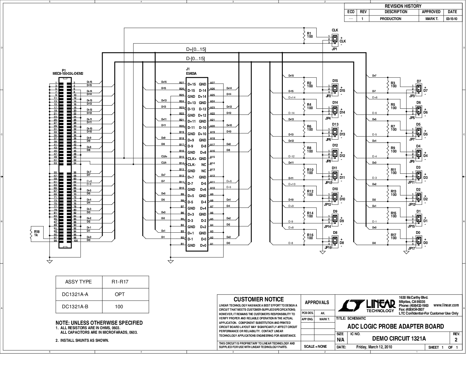 DC1321A-A - Schematic