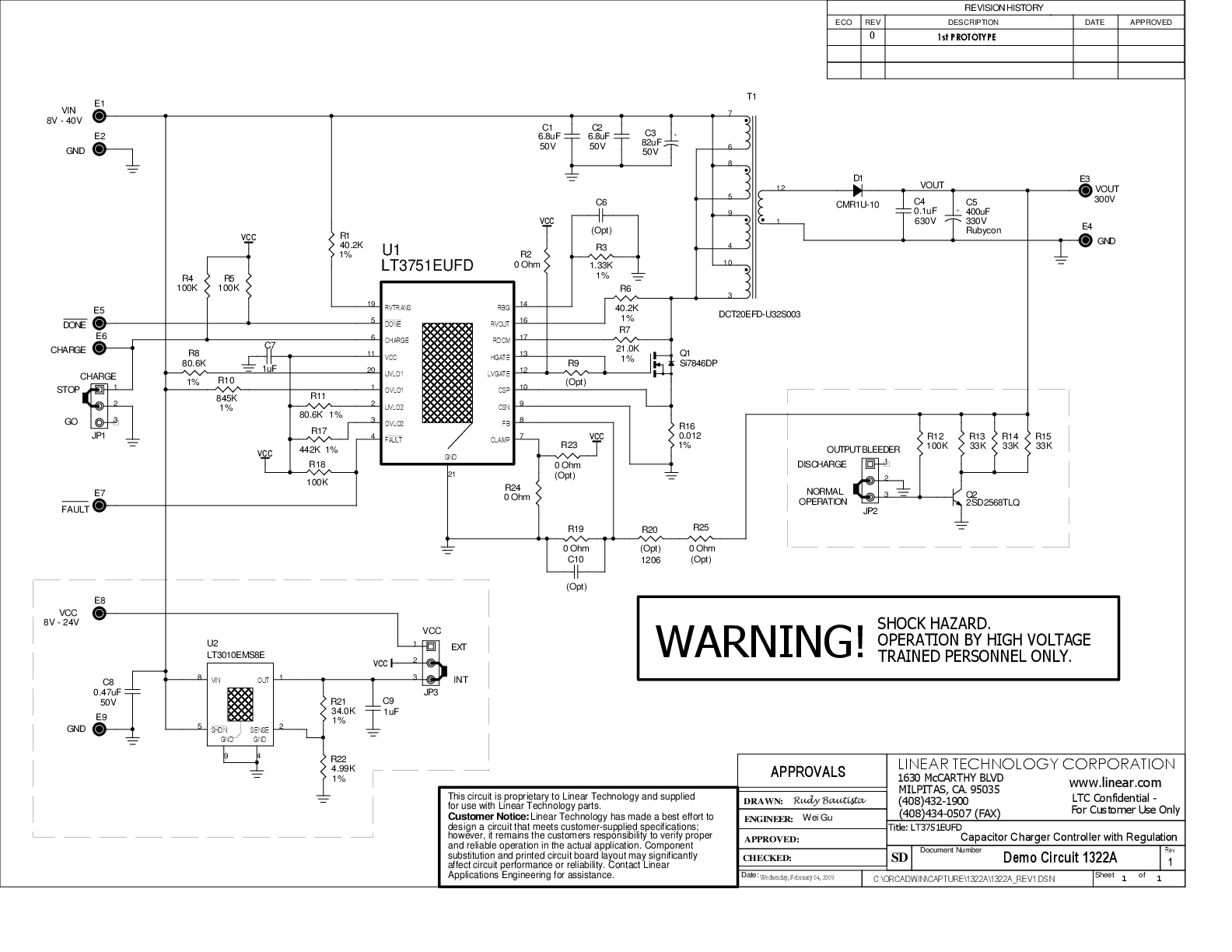 DC1322A - Schematic