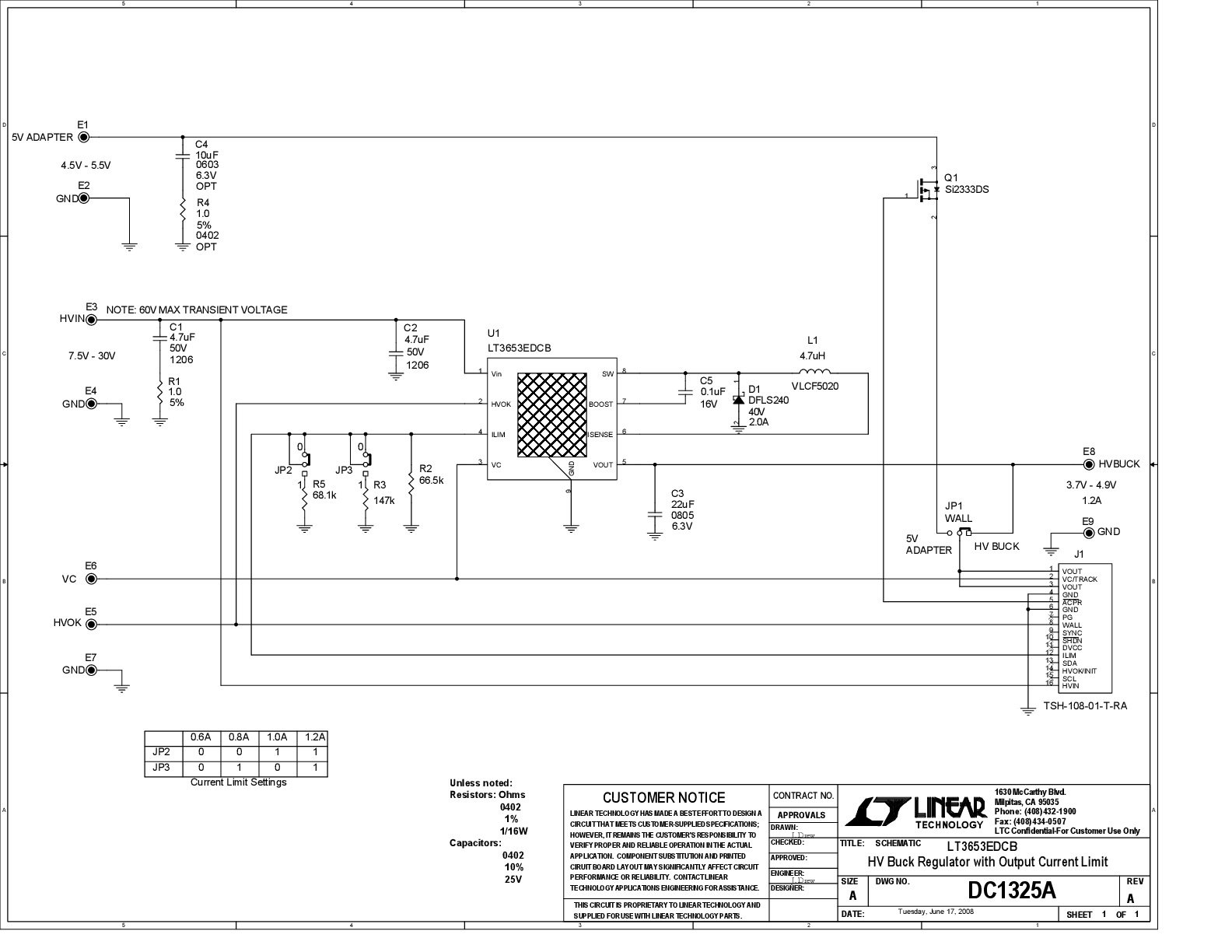 DC1325A - Schematic