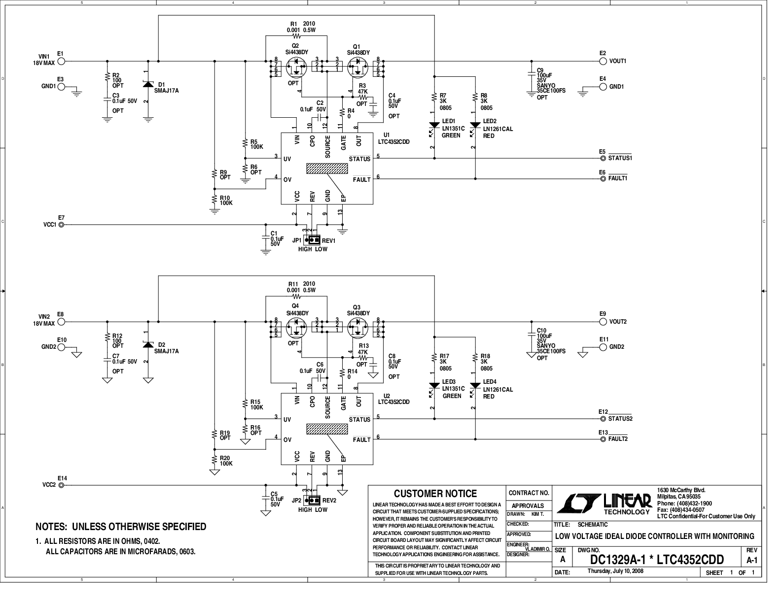 DC1329A - Schematic