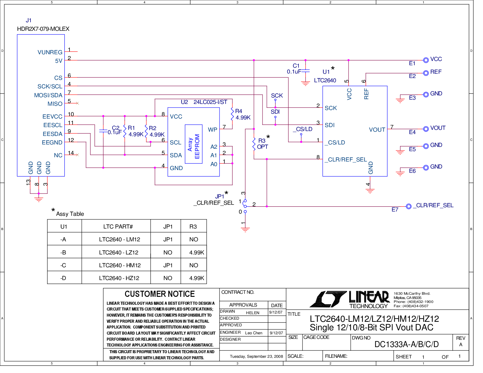 DC1333A-A - Schematic