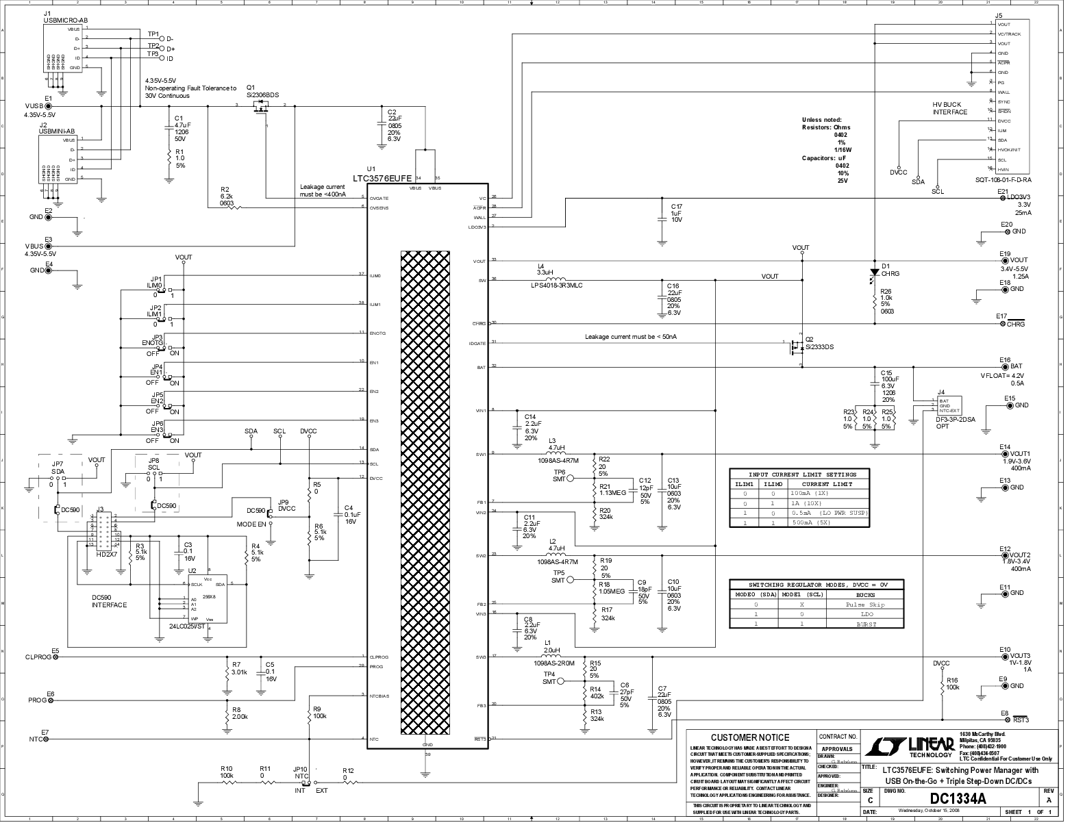DC1334A - Schematic