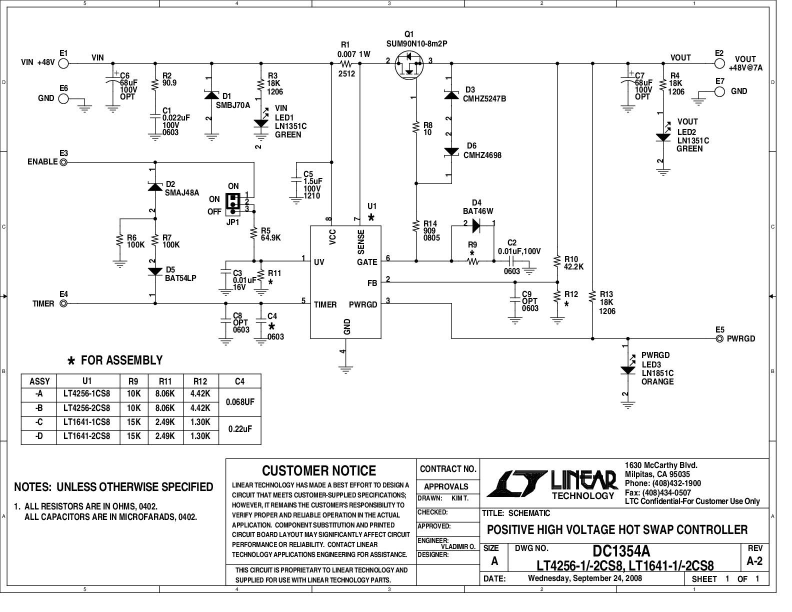 DC1354A-A - Schematic