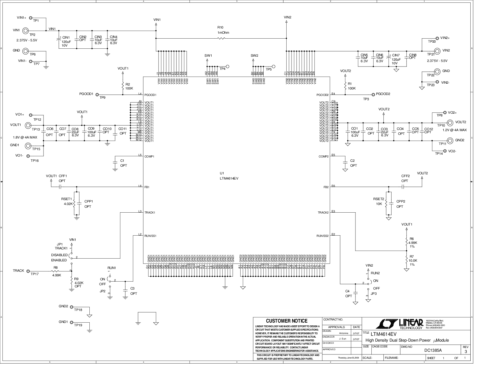 DC1385A - Schematic