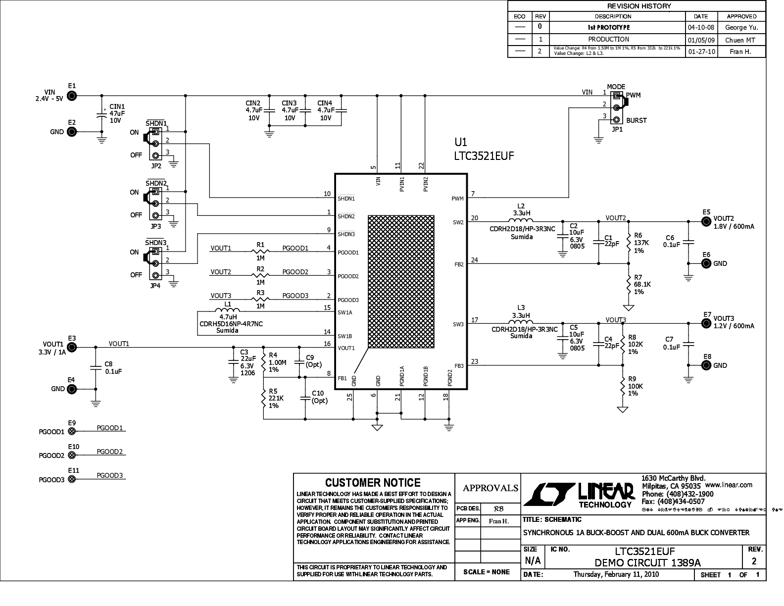DC1389A - Schematic