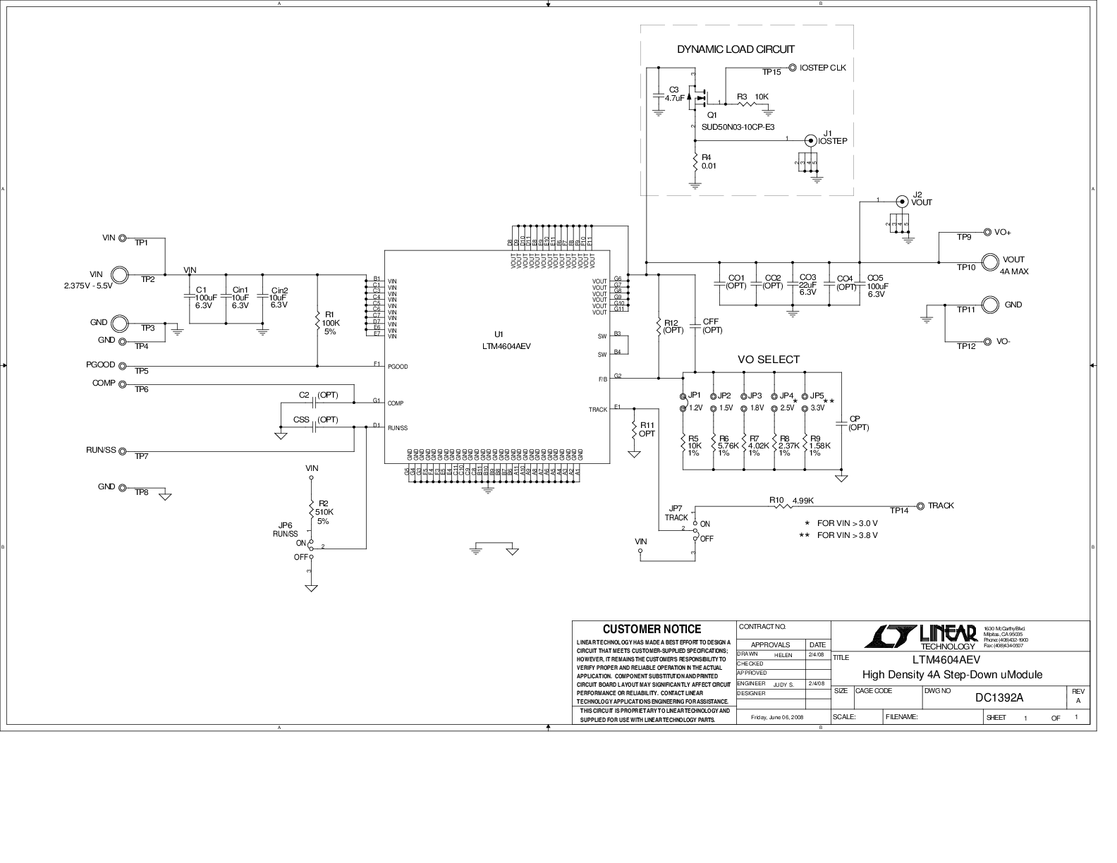DC1392A - Schematic