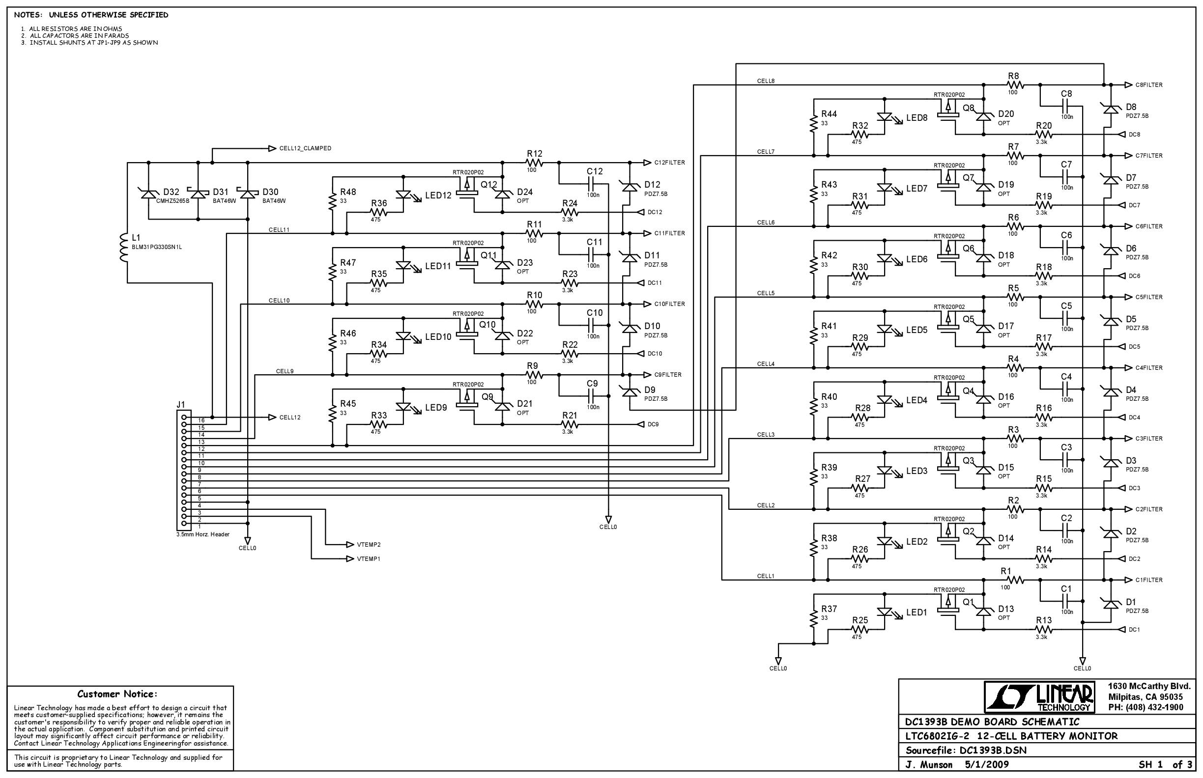 DC1393B - Schematic