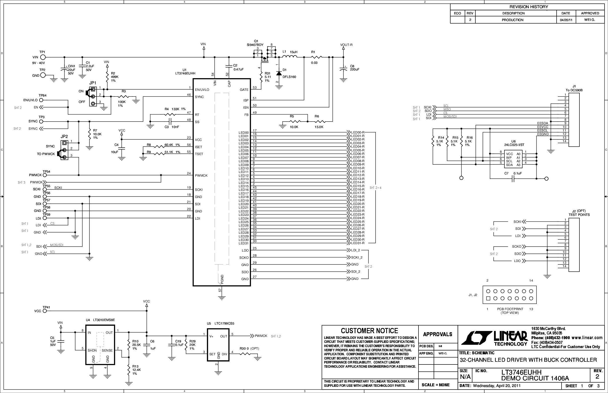 DC1406A - Schematic