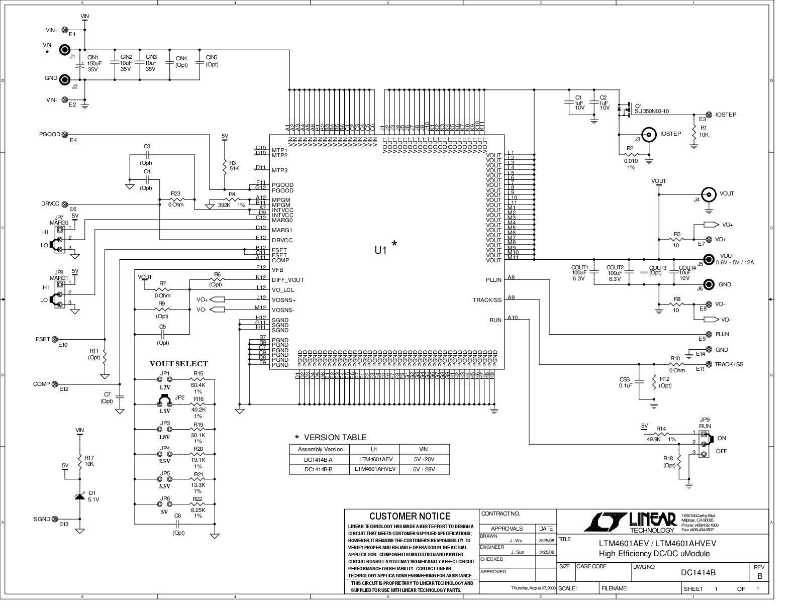 DC1414B-B - Schematic