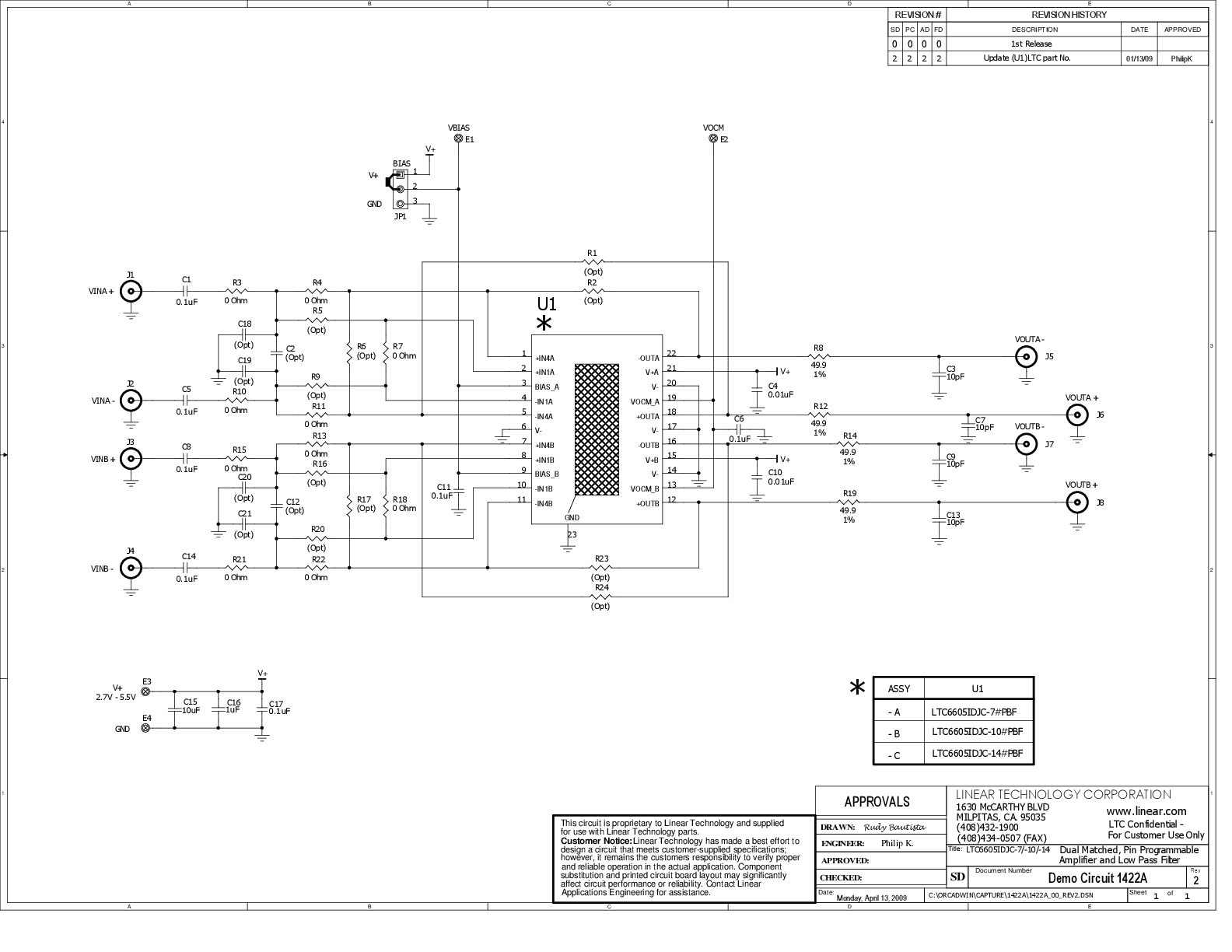 DC1422A-A - Schematic