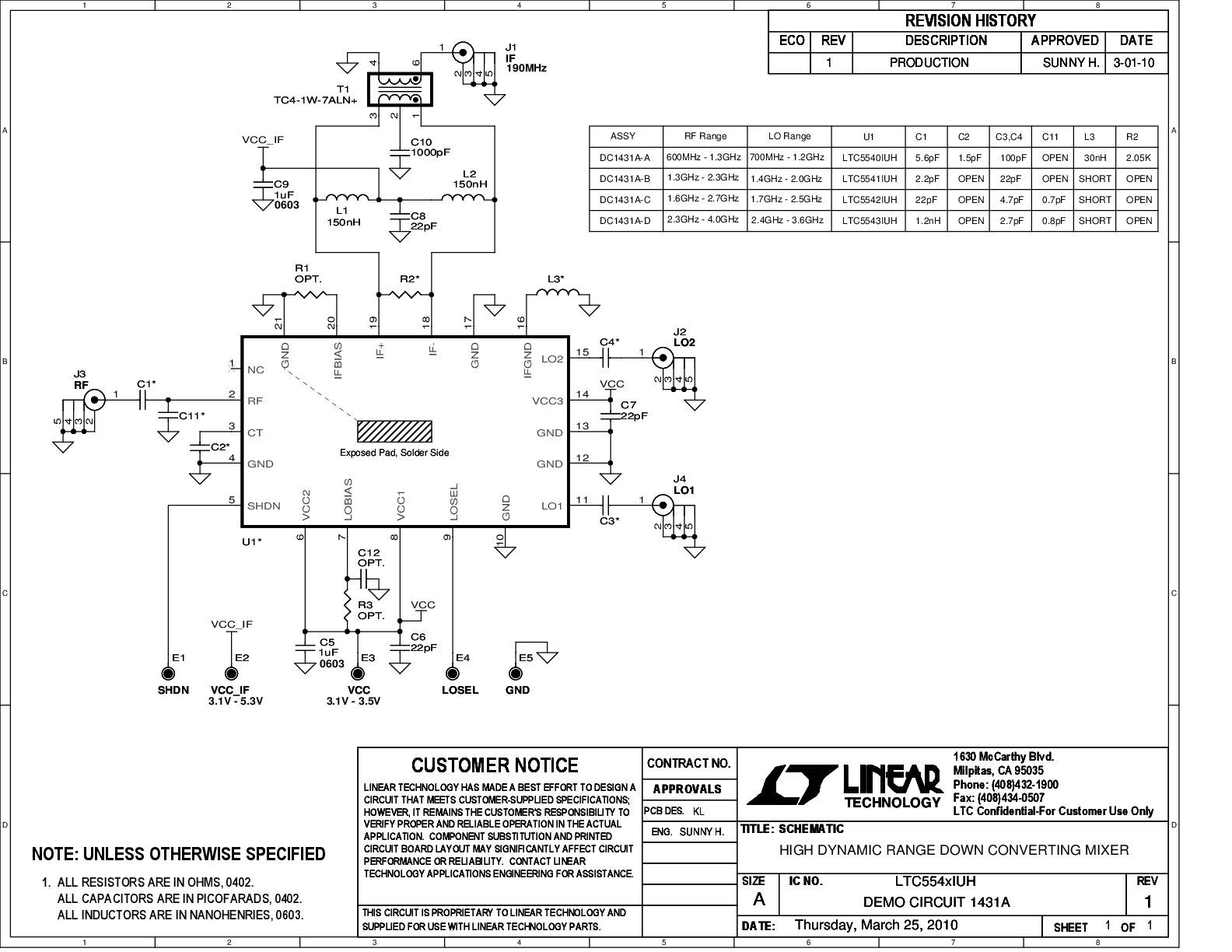 DC1431A-B - Schematic