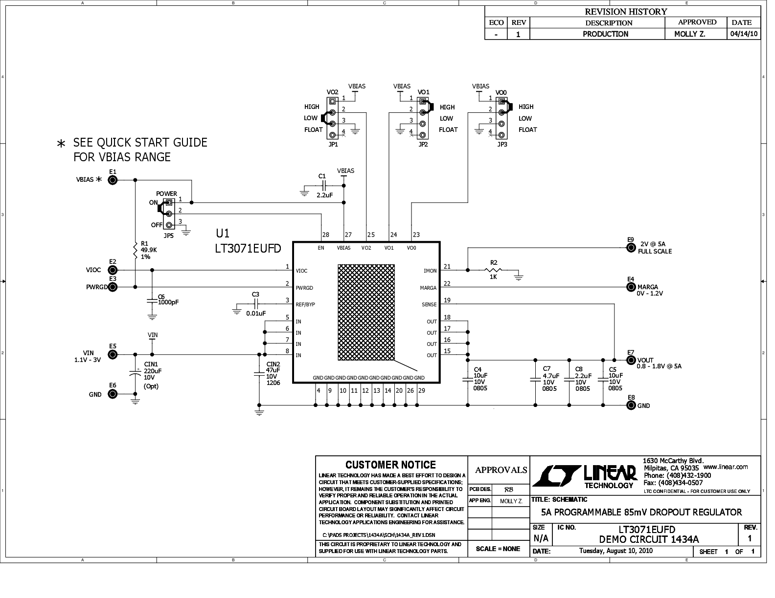 DC1434A - Schematic
