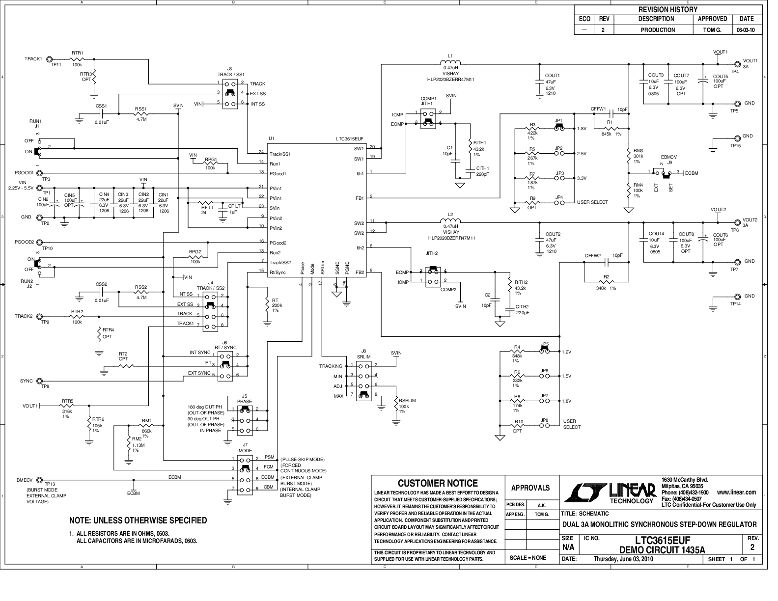 DC1435A - Schematic