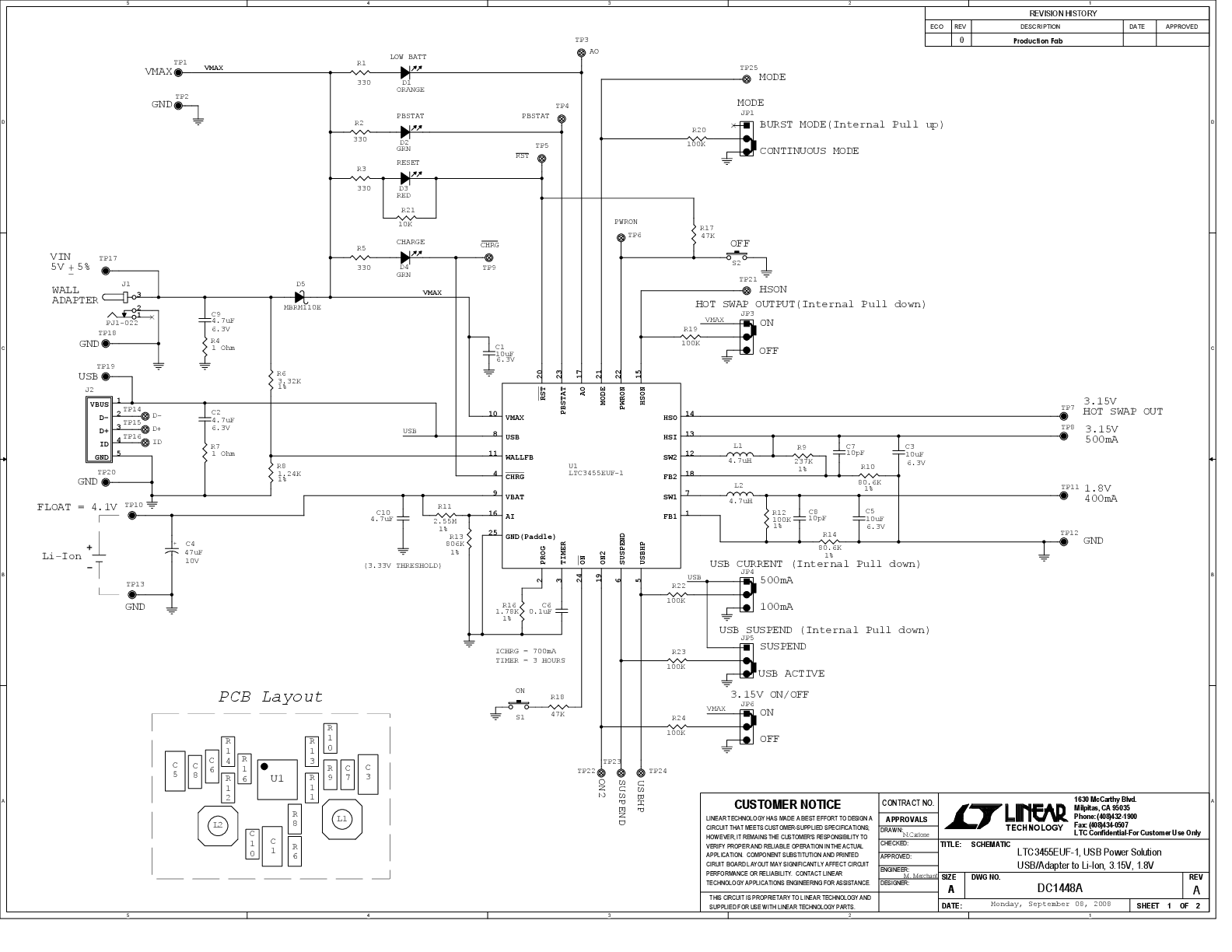 DC1448A - Schematic