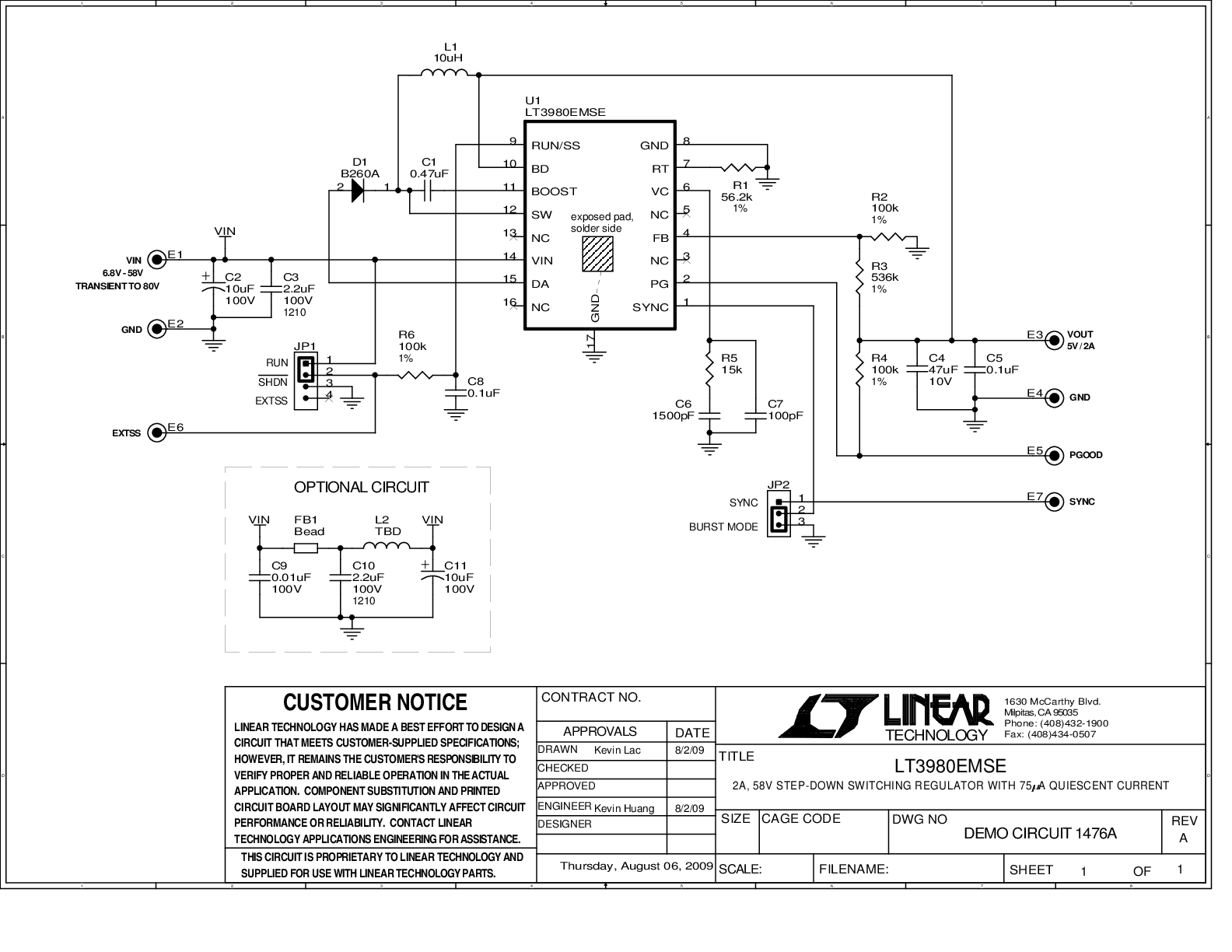 DC1476A - Schematic