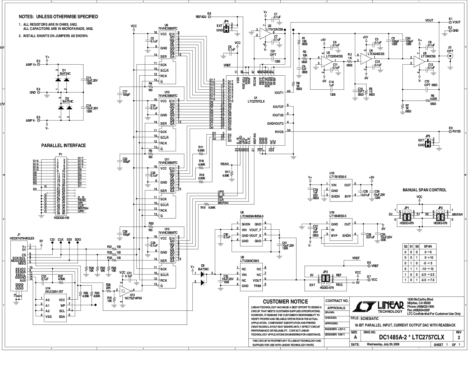 DC1485A - Schematic