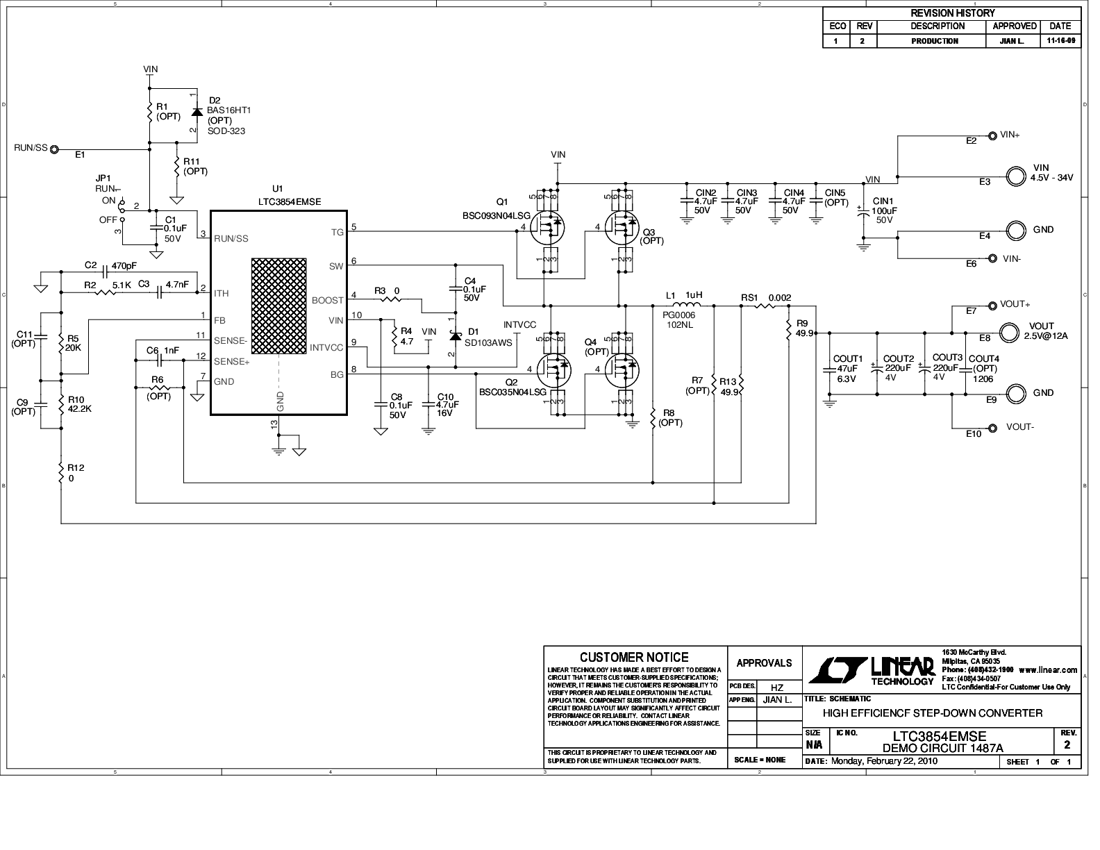 DC1487A - Schematic