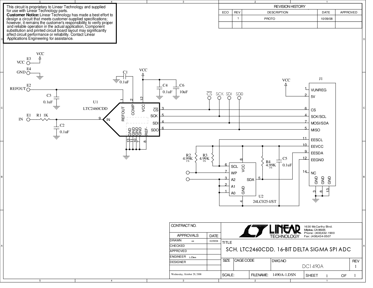 DC1490A - Schematic