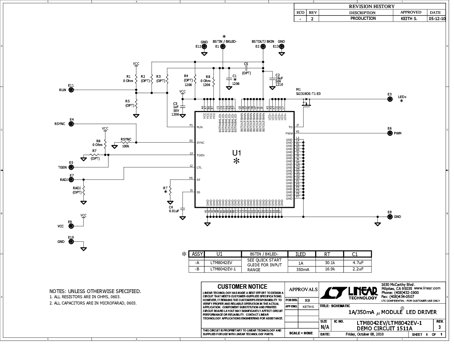 DC1511A-A - Schematic