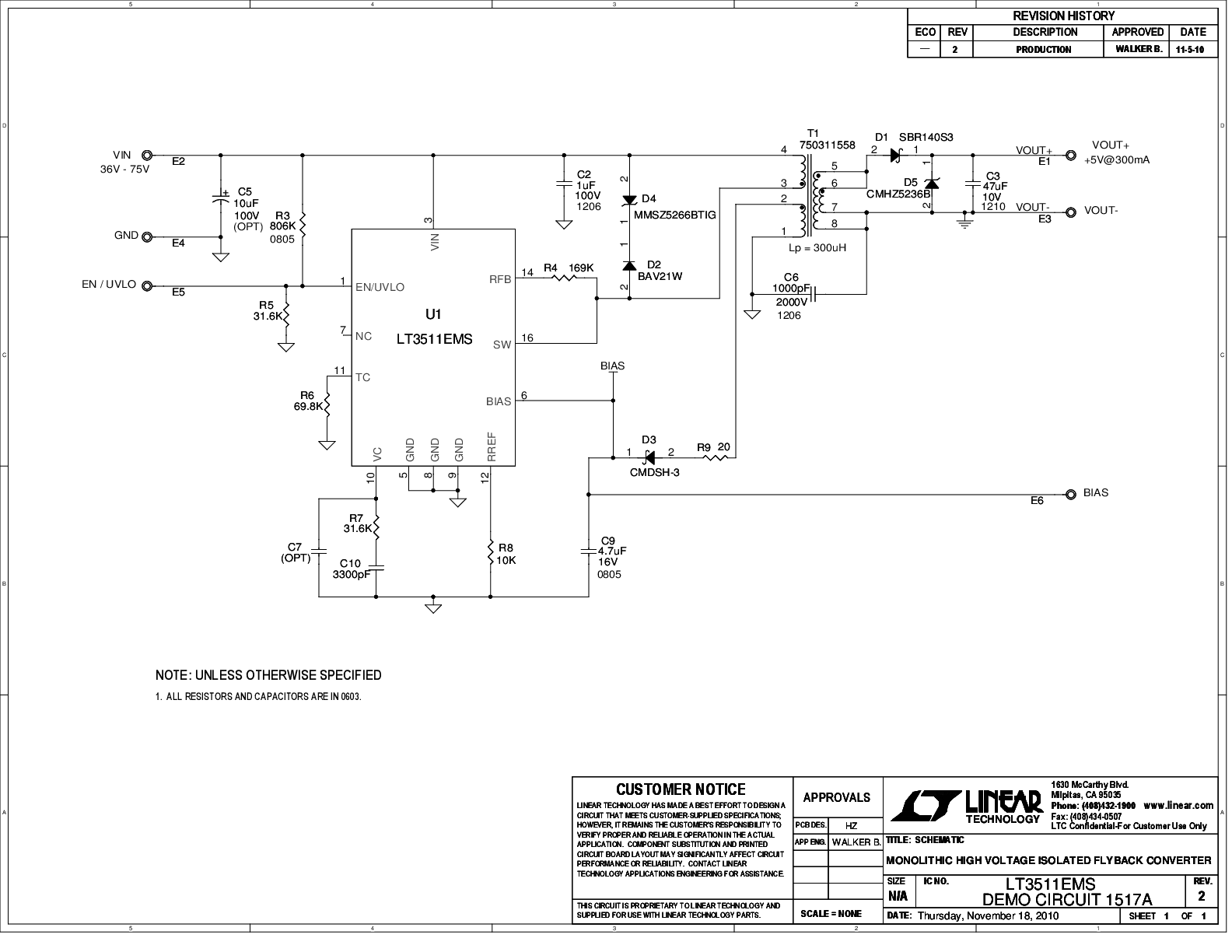 DC1517A - Schematic