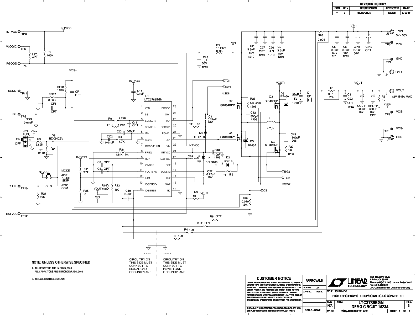 DC1523A - Schematic