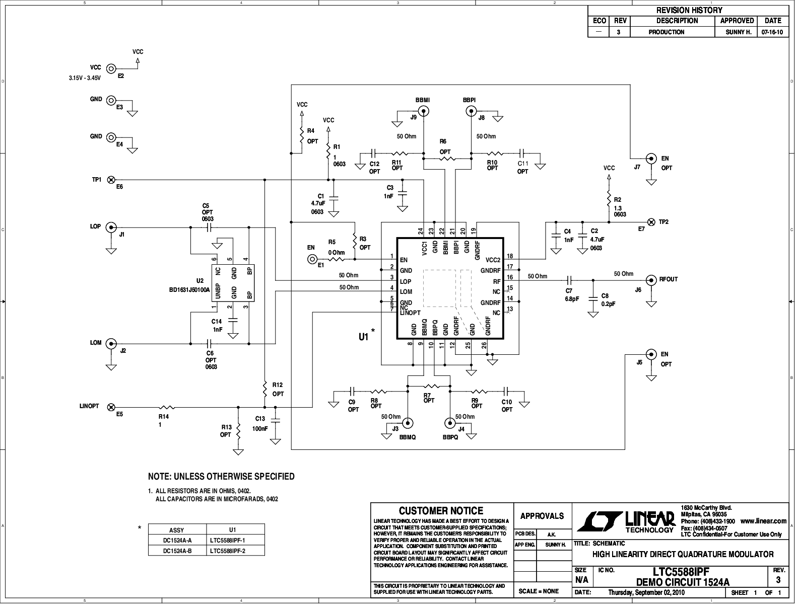 DC1524A-A - Schematic