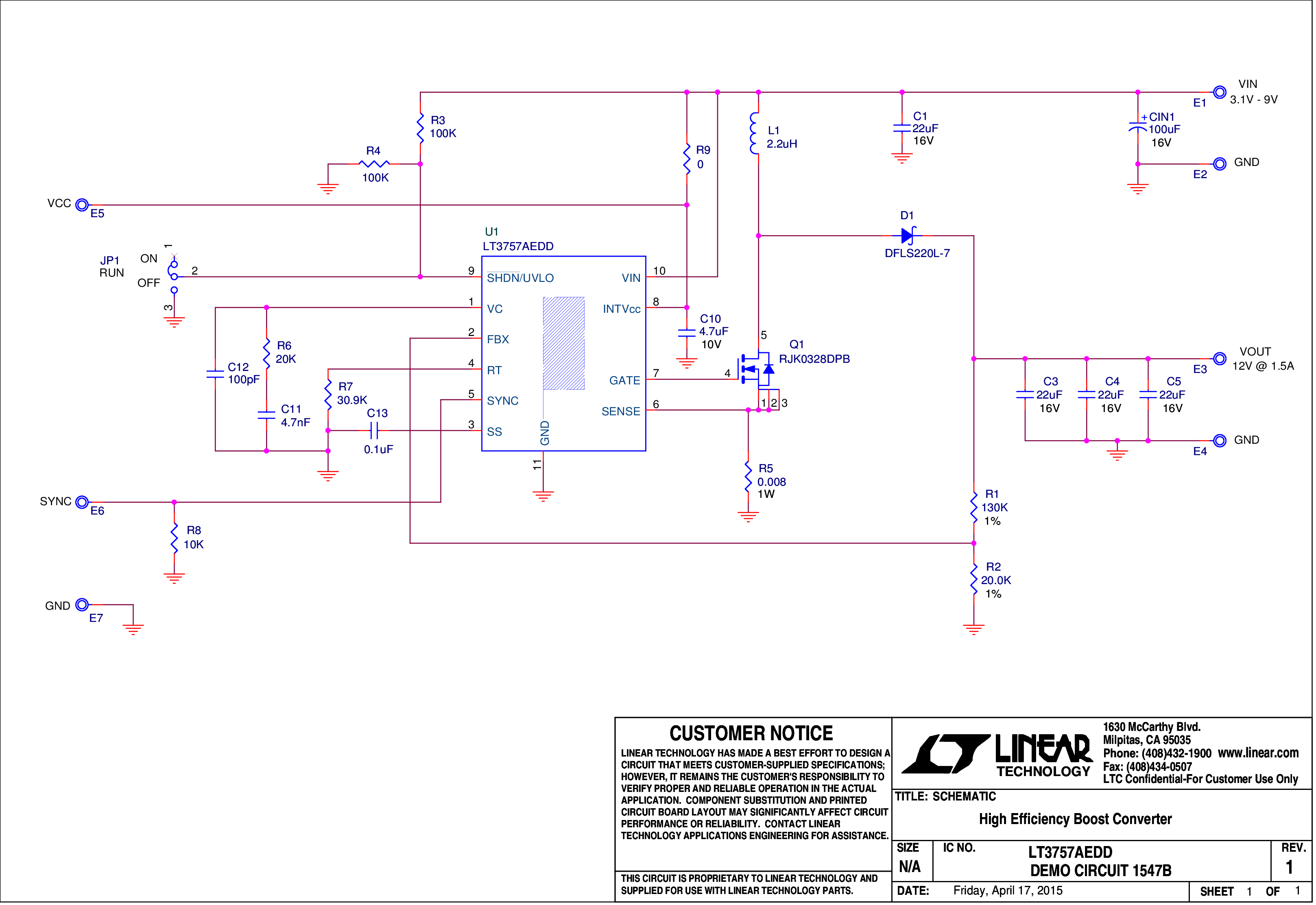 DC1547B - Schematic