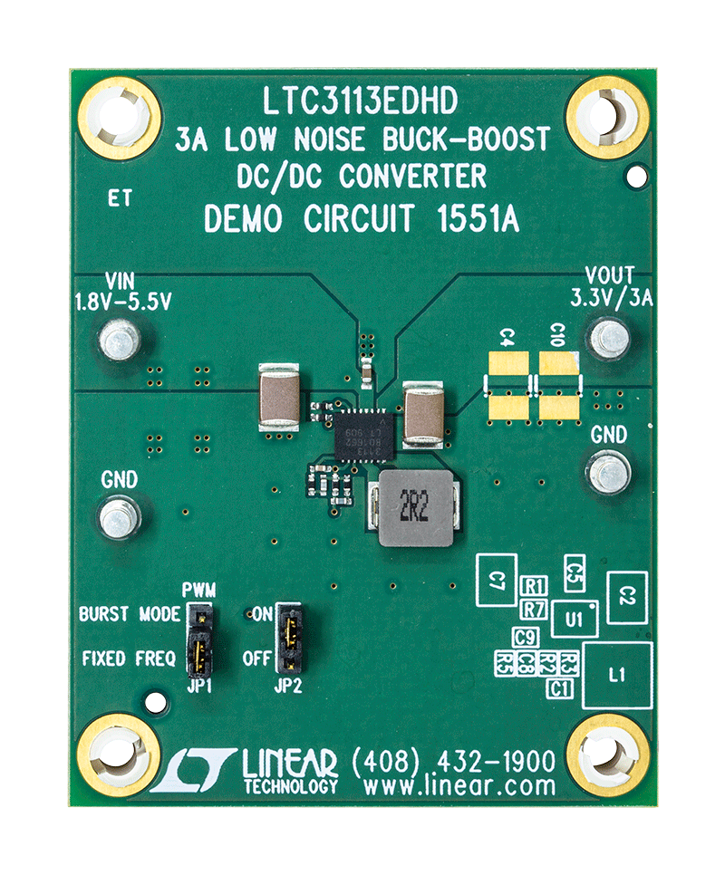 DC1551A Evaluation Board - Top View