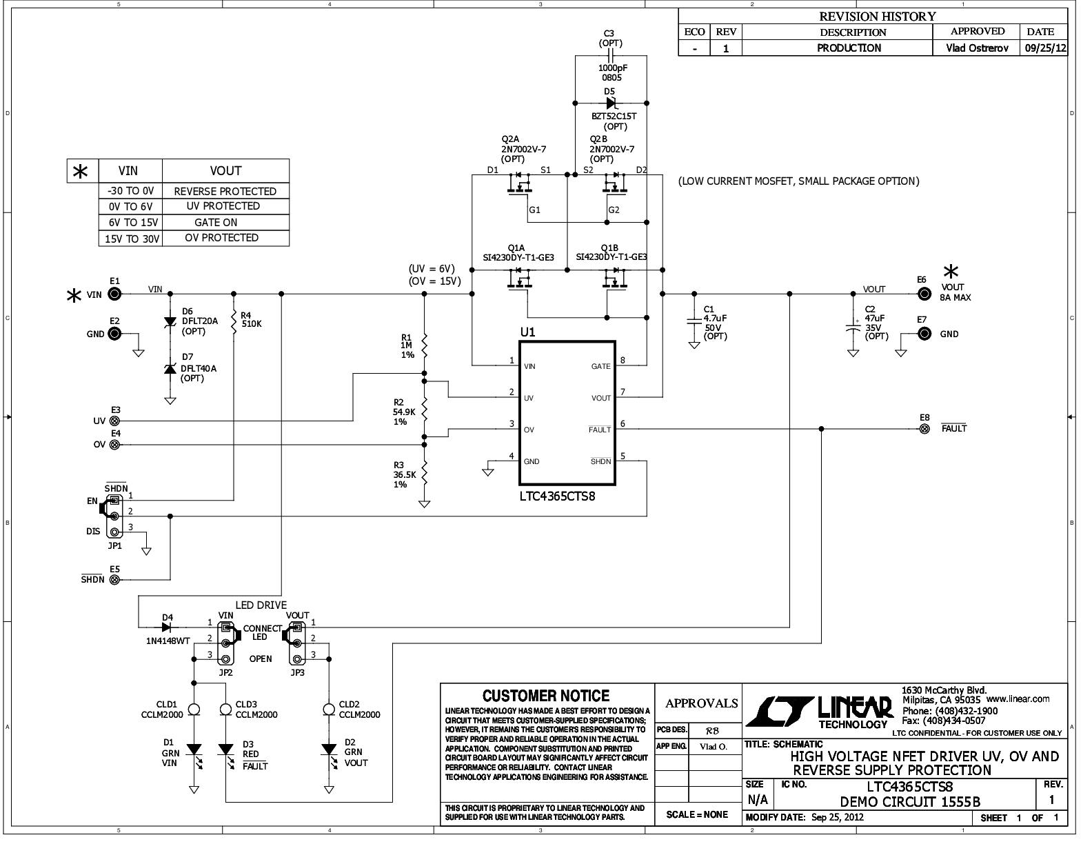 DC1555B - Schematic