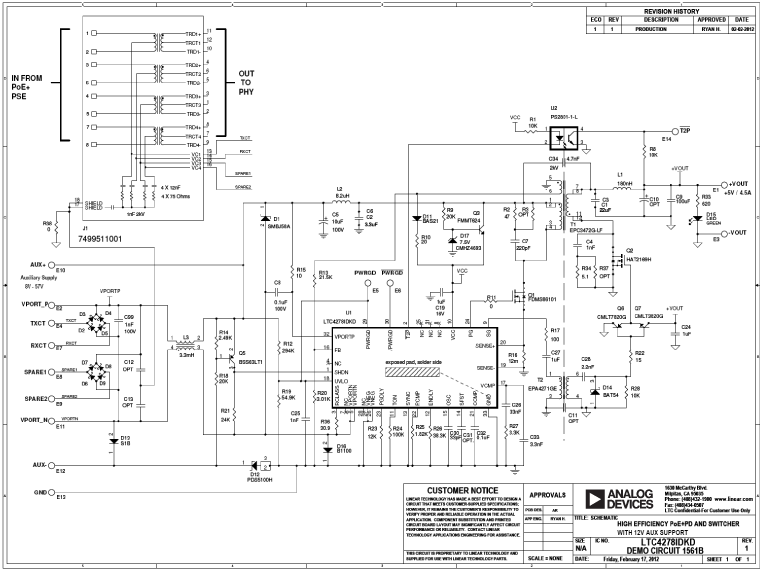 DC1561B Application Circuit
