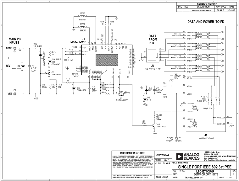 DC1567B2 Application Circuit