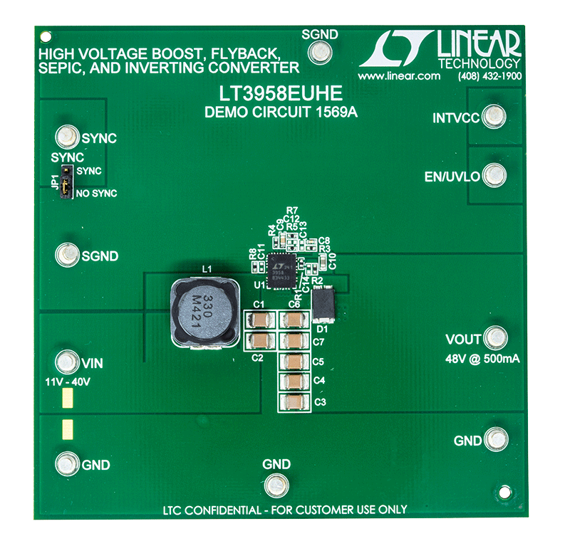 DC1569 Evaluation Board - Top View