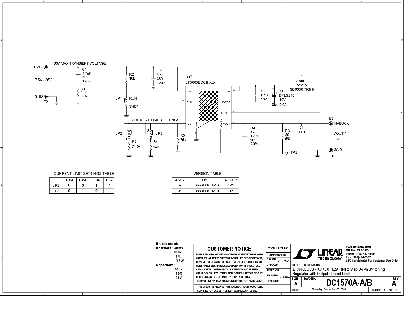 DC1570A-A - Schematic