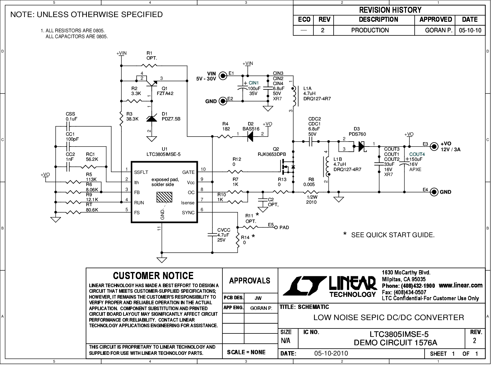DC1576A - Schematic