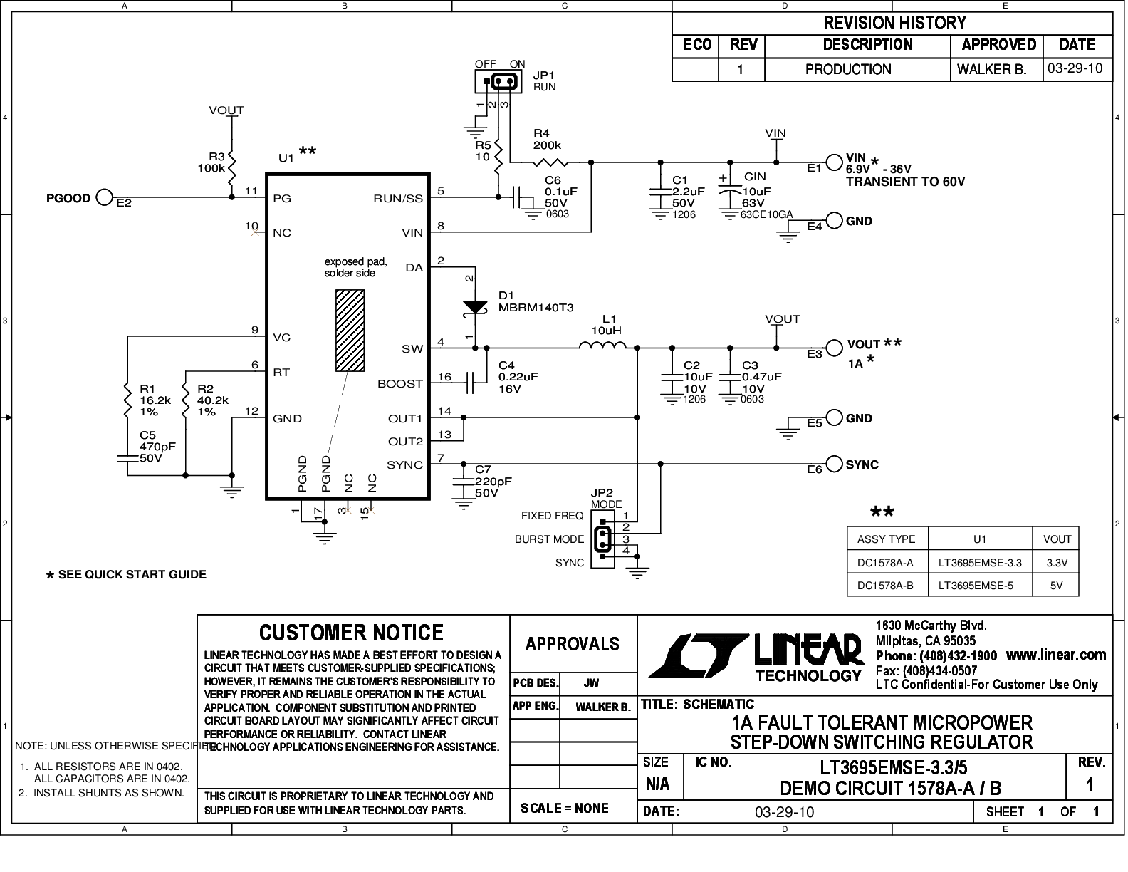 DC1578A-A - Schematic