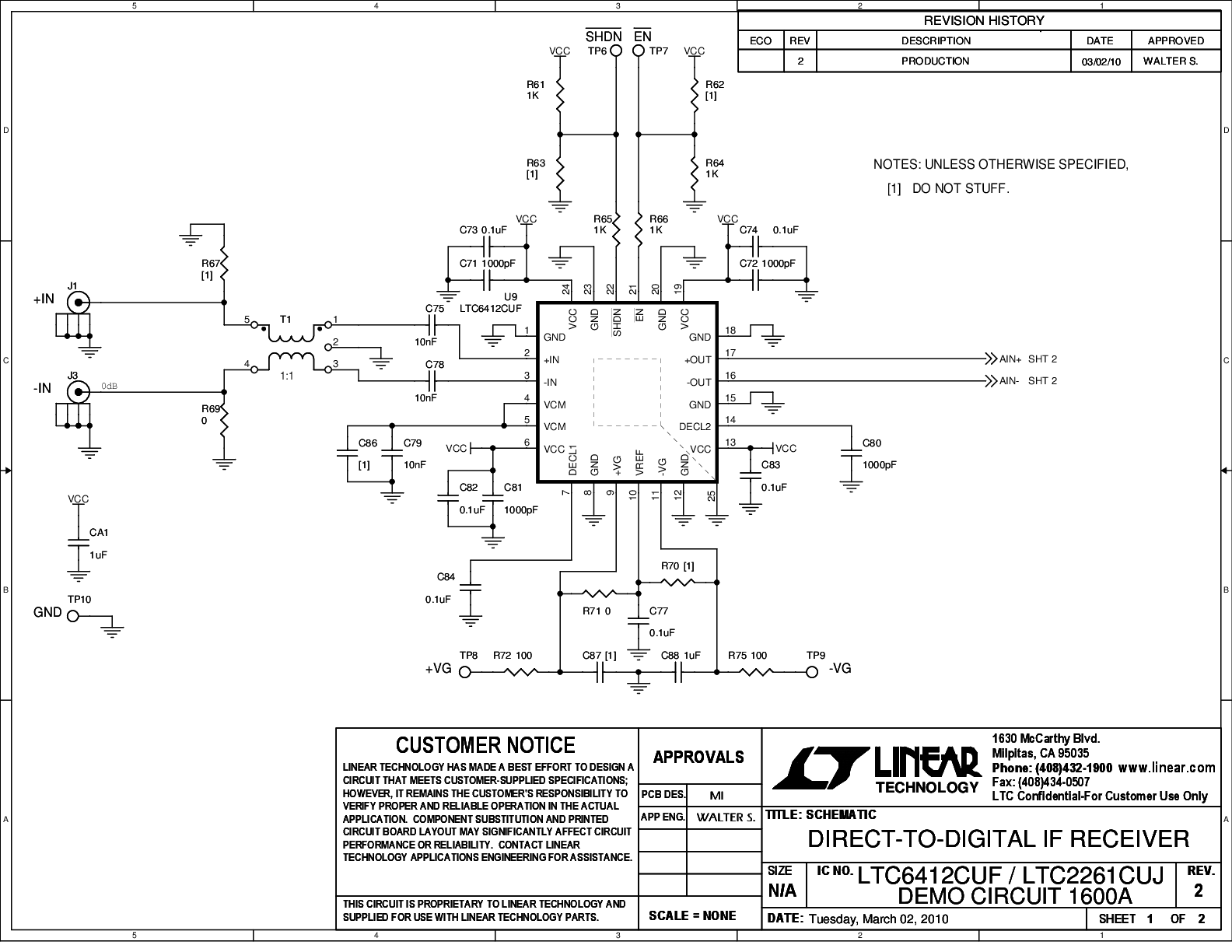 DC1600A - Schematic