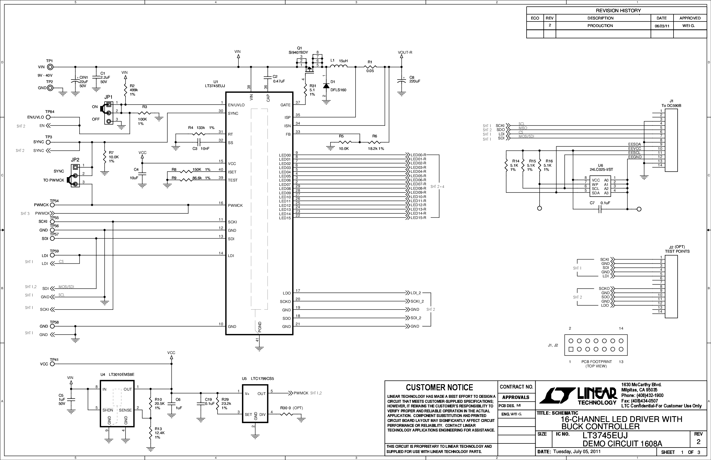 DC1608A - Schematic