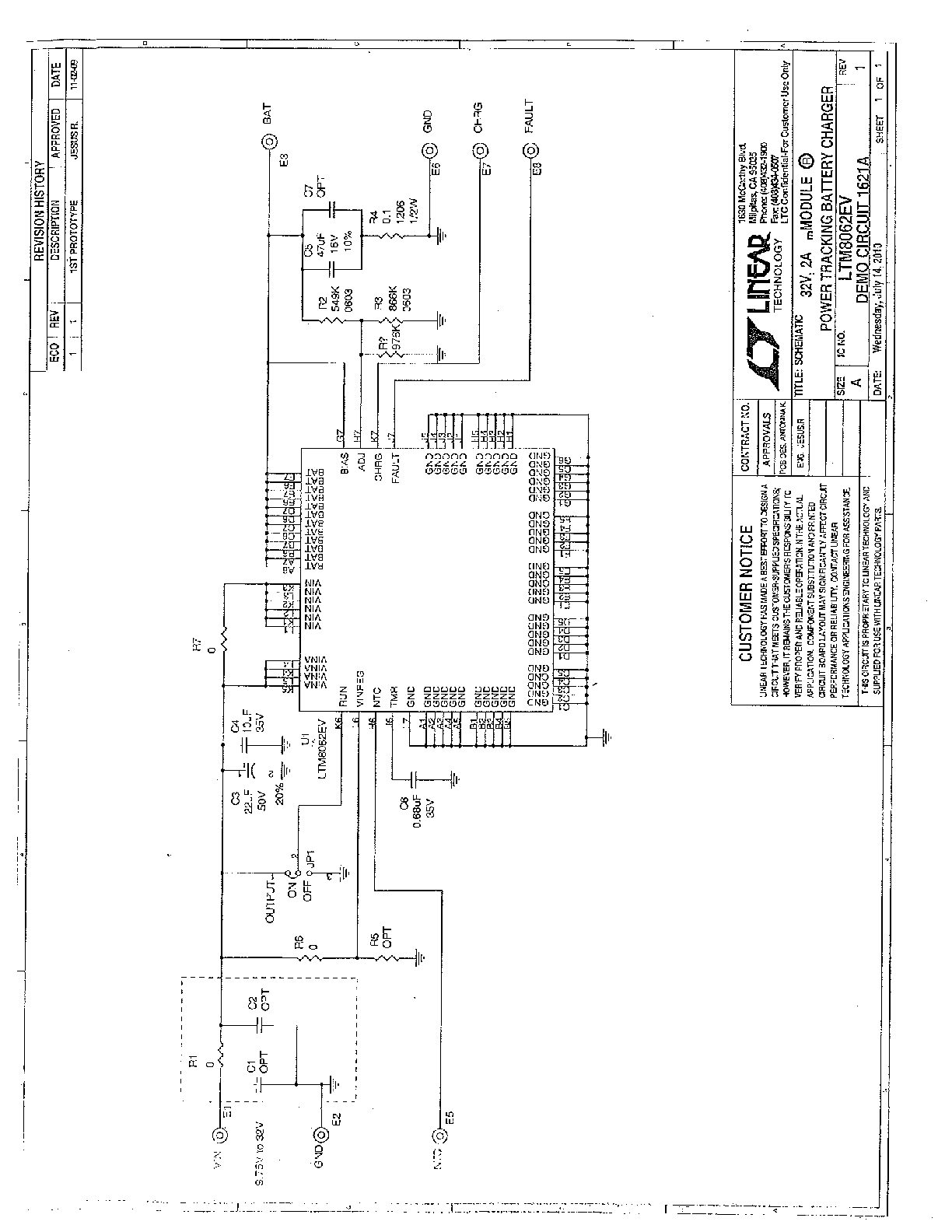 DC1621A - Schematic