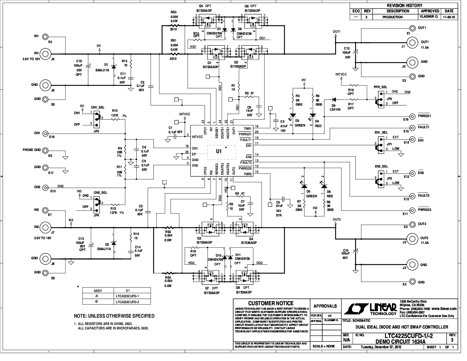 DC1624A-A - Schematic