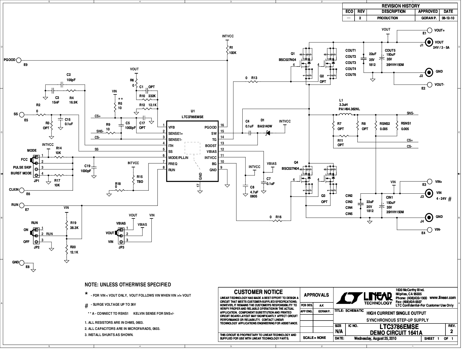 DC1641A - Schematic