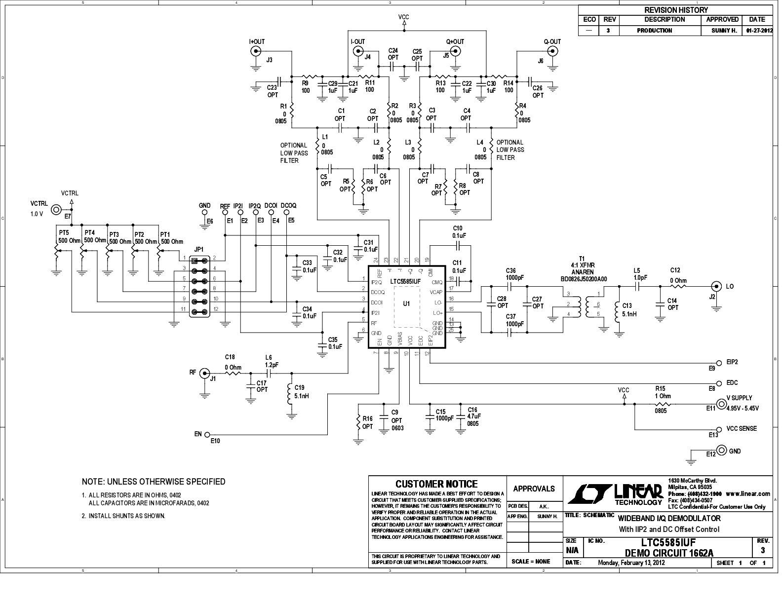 DC1662A - Schematic