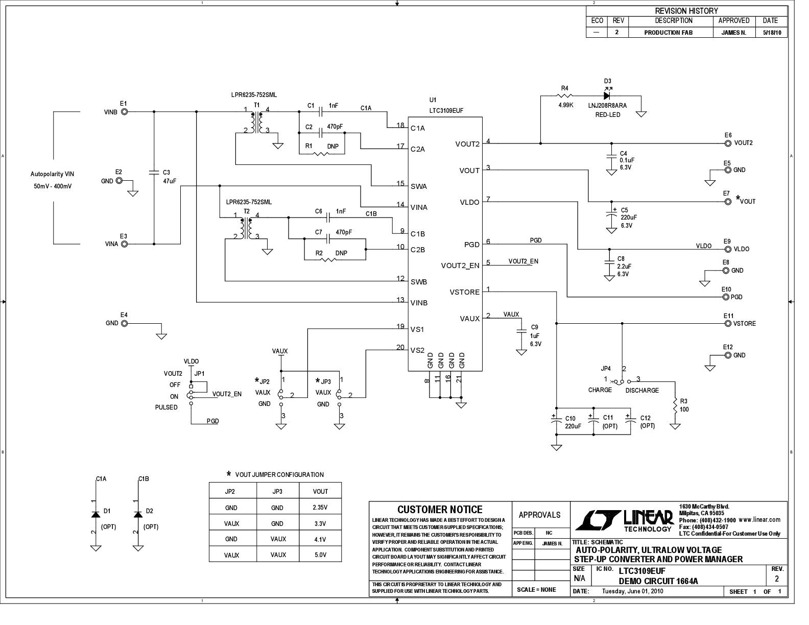 DC1664A - Schematic