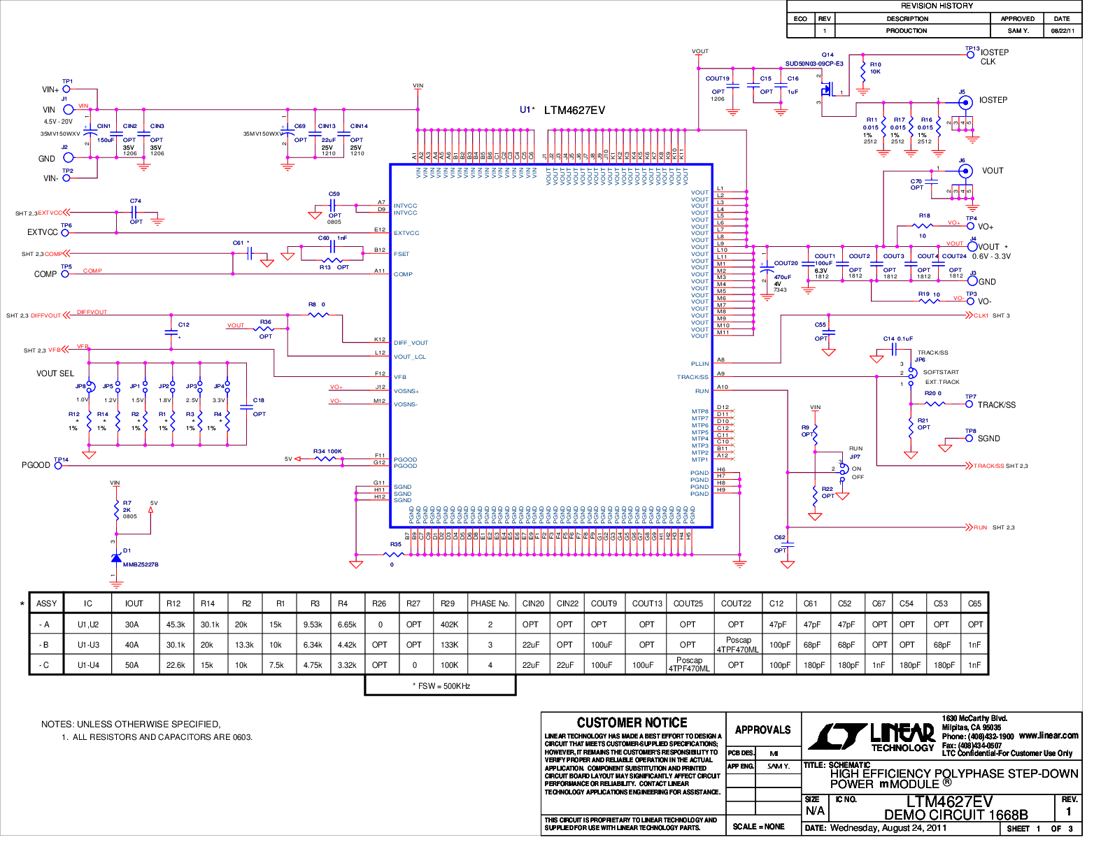 DC1668B-A - Schematic