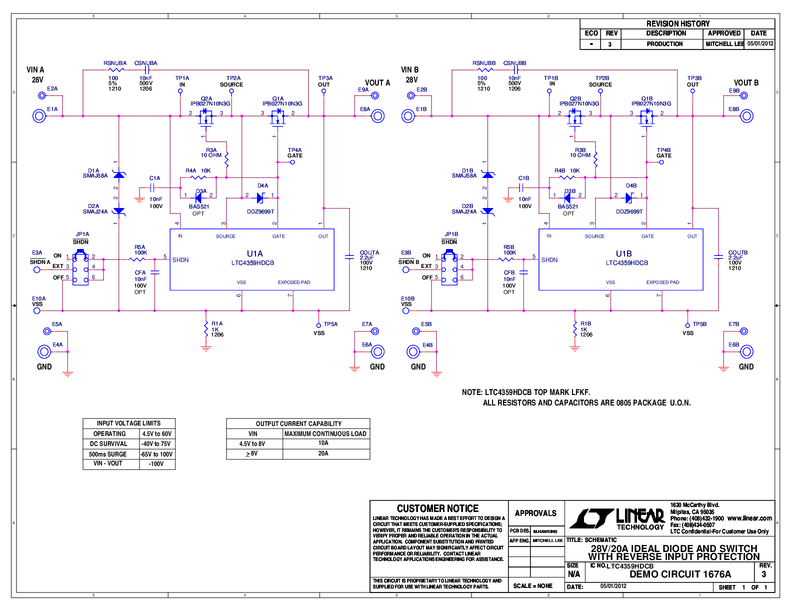 DC1676A - Schematic