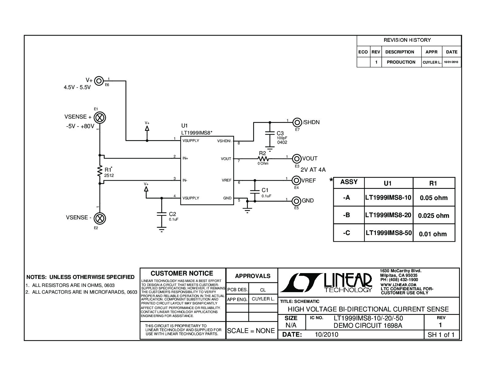 DC1698A-A - Schematic