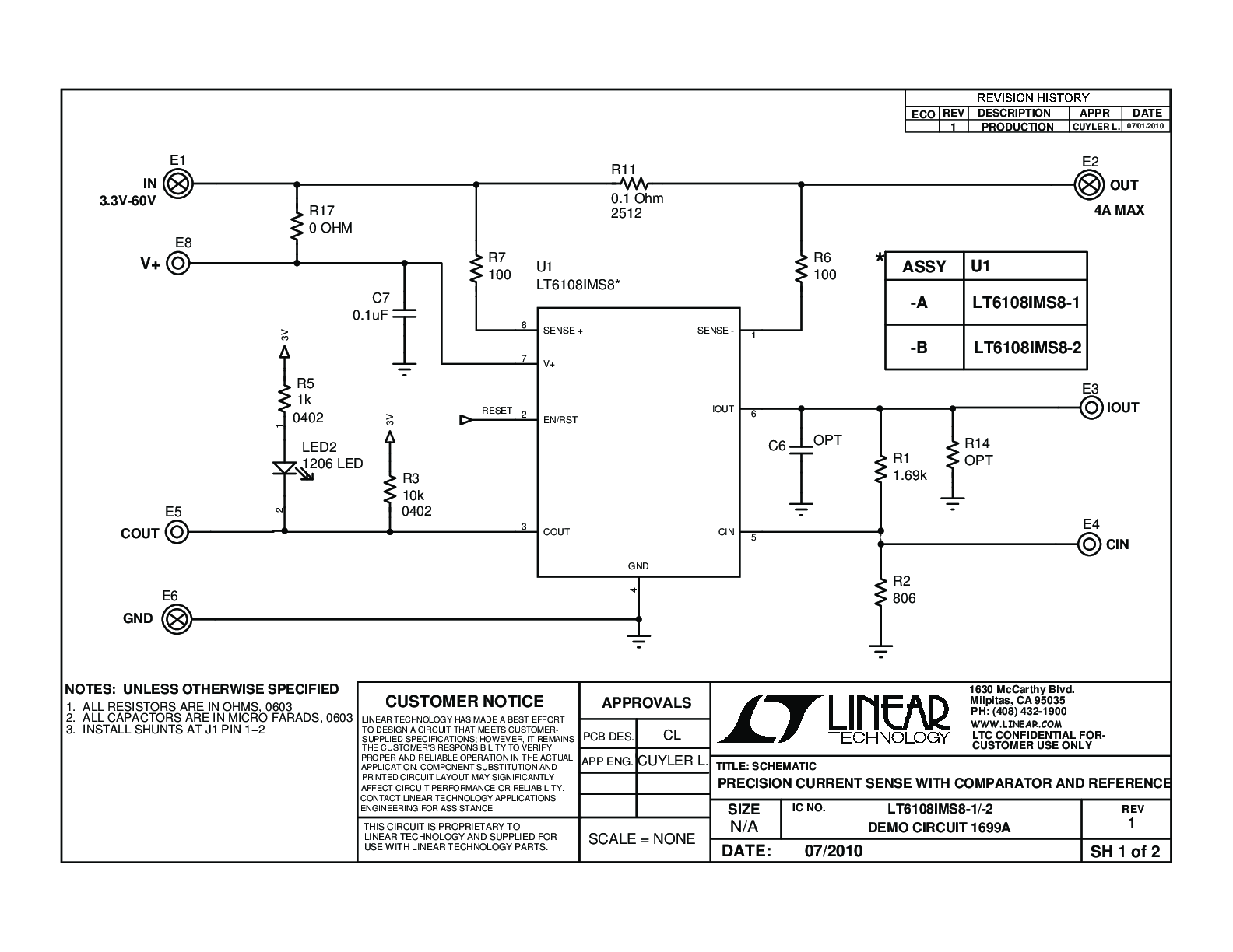 DC1699A-A - Schematic