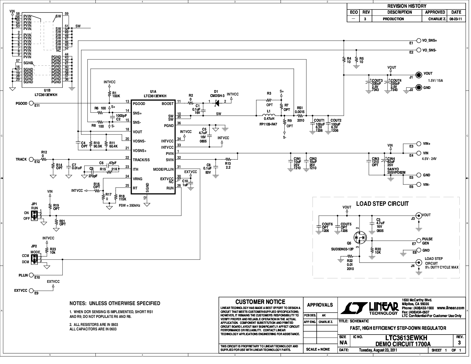 DC1700A - Schematic