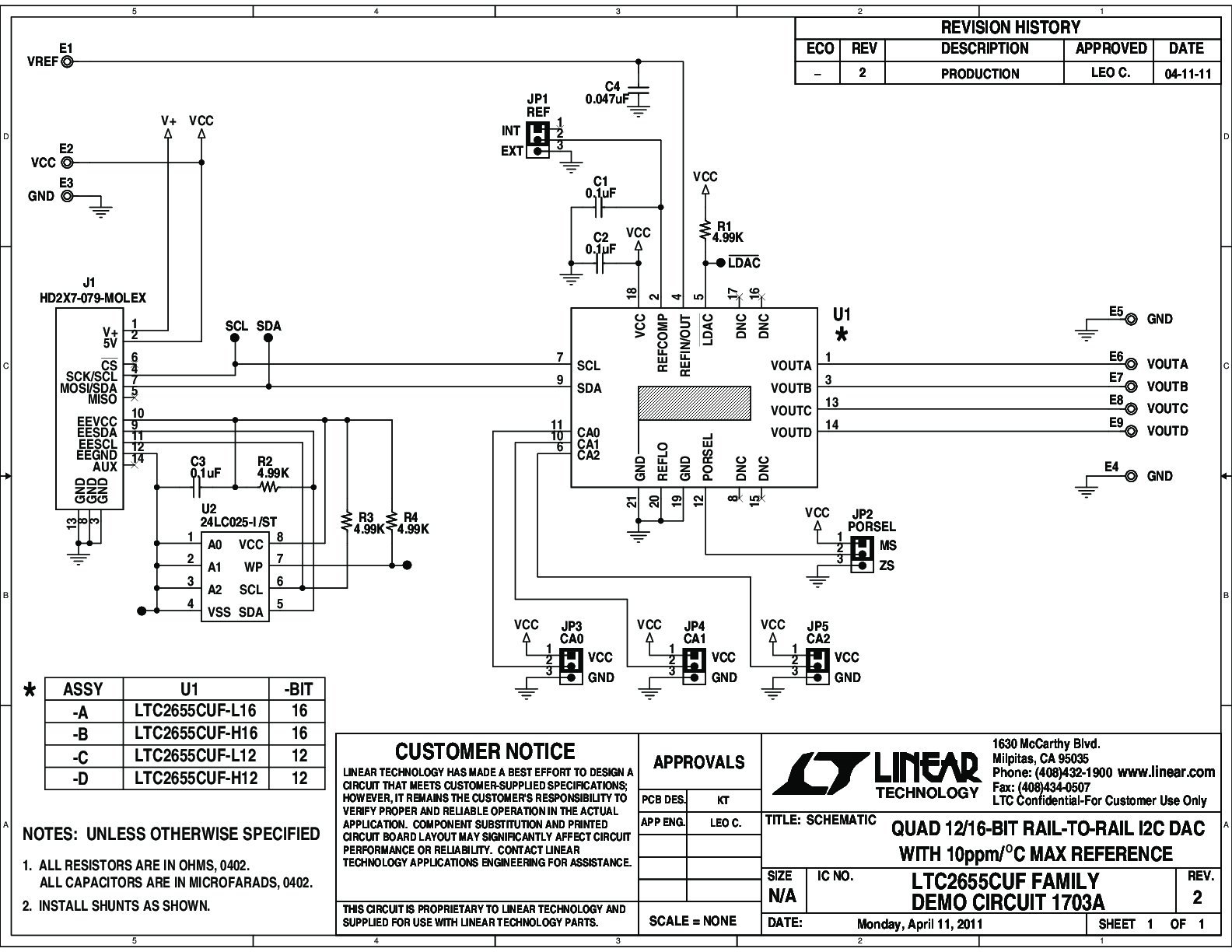 DC1703A-A - Schematic