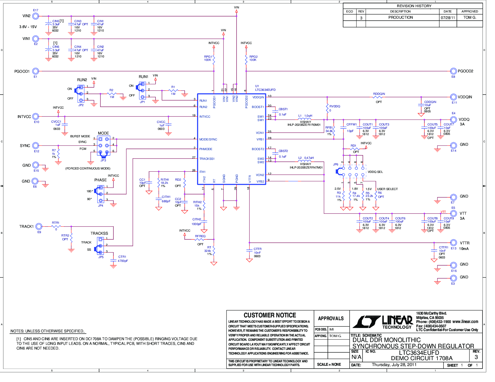 DC1708A - Schematic