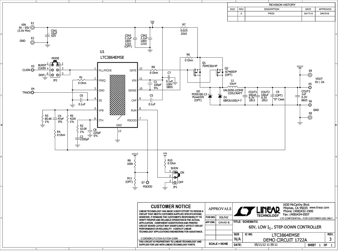 DC1722A - Schematic